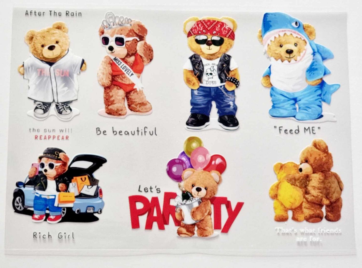 Bears Sheet 20 A4 Theme Sheet