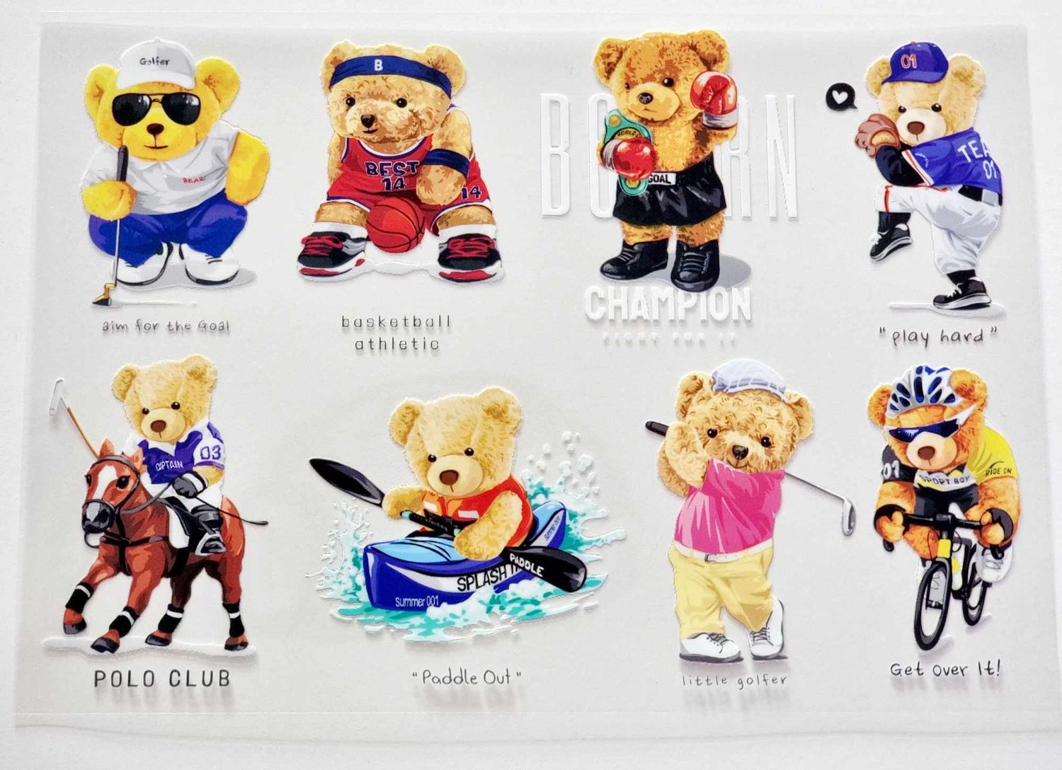 Bears Sheet 2 A4 Theme Sheet