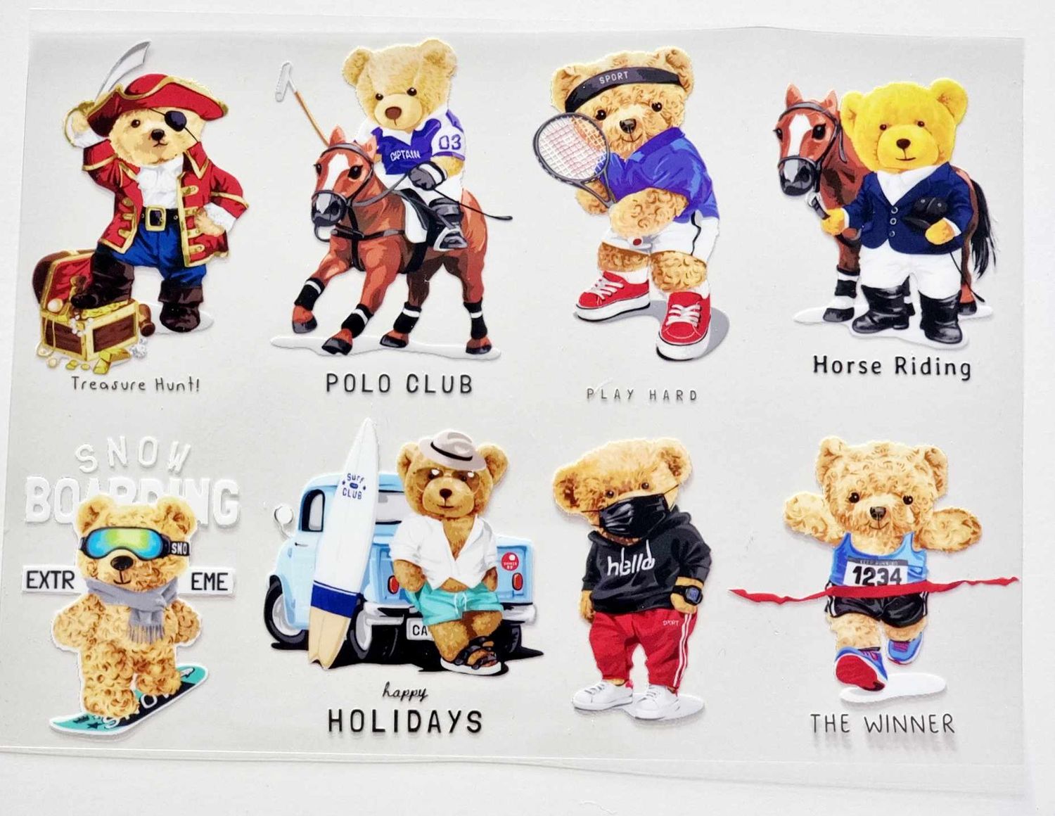 Bears Sheet 12 A4 Theme Sheet