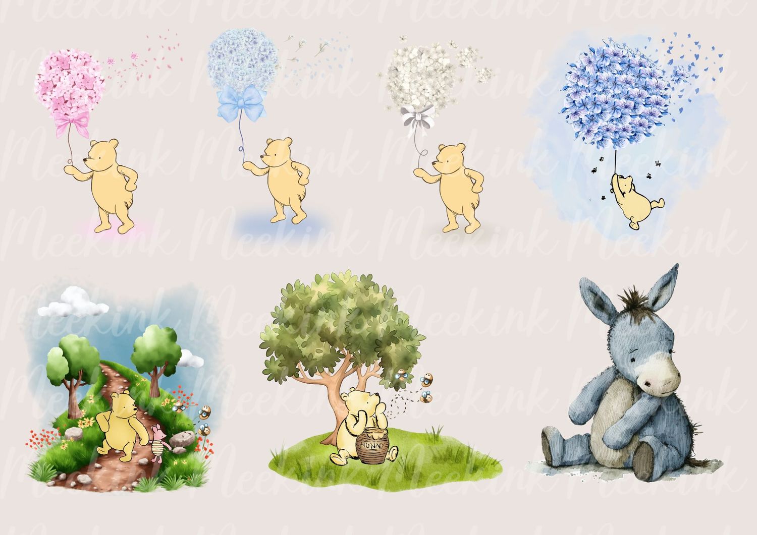 Bear Collection A4 Theme Sheet