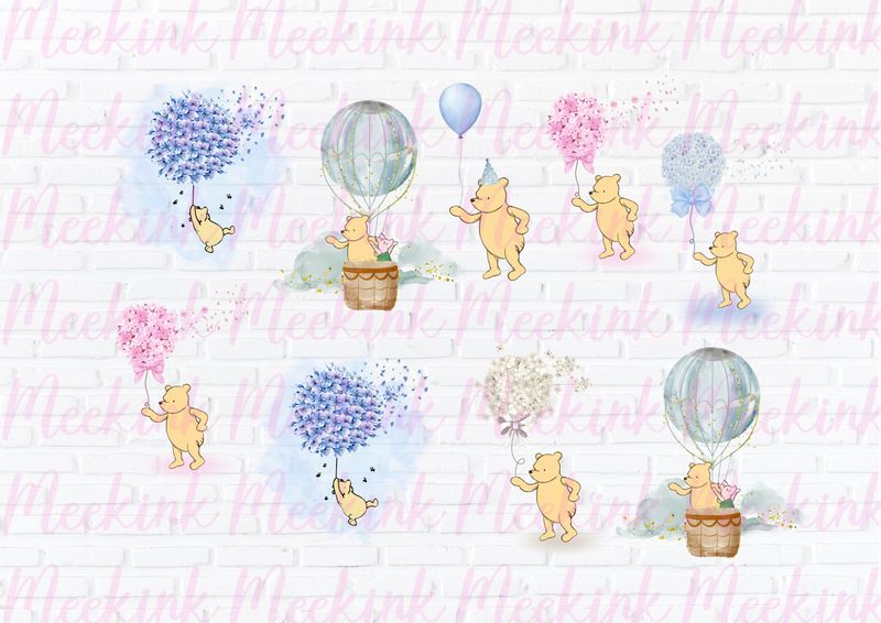 Bear 2 Selection A4 Theme Sheet