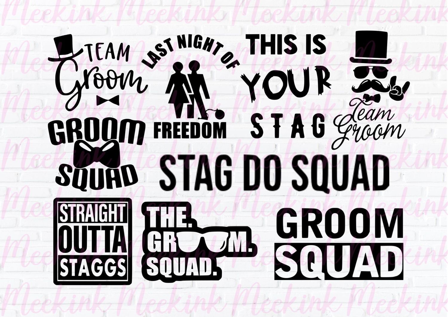 Stag Night Design 2 A4 Theme Sheet