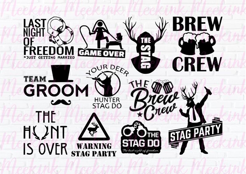 Stag Night Design 4 A4 Theme Sheet