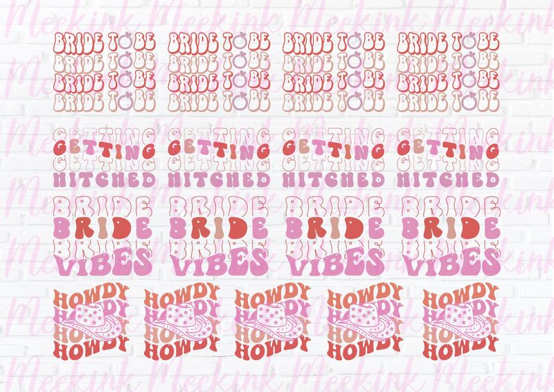 Hen Night Design 9 A4 Theme Sheet