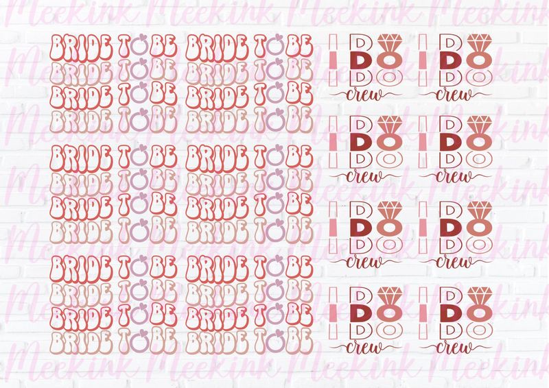 Hen Night Design 6 A4 Theme Sheet