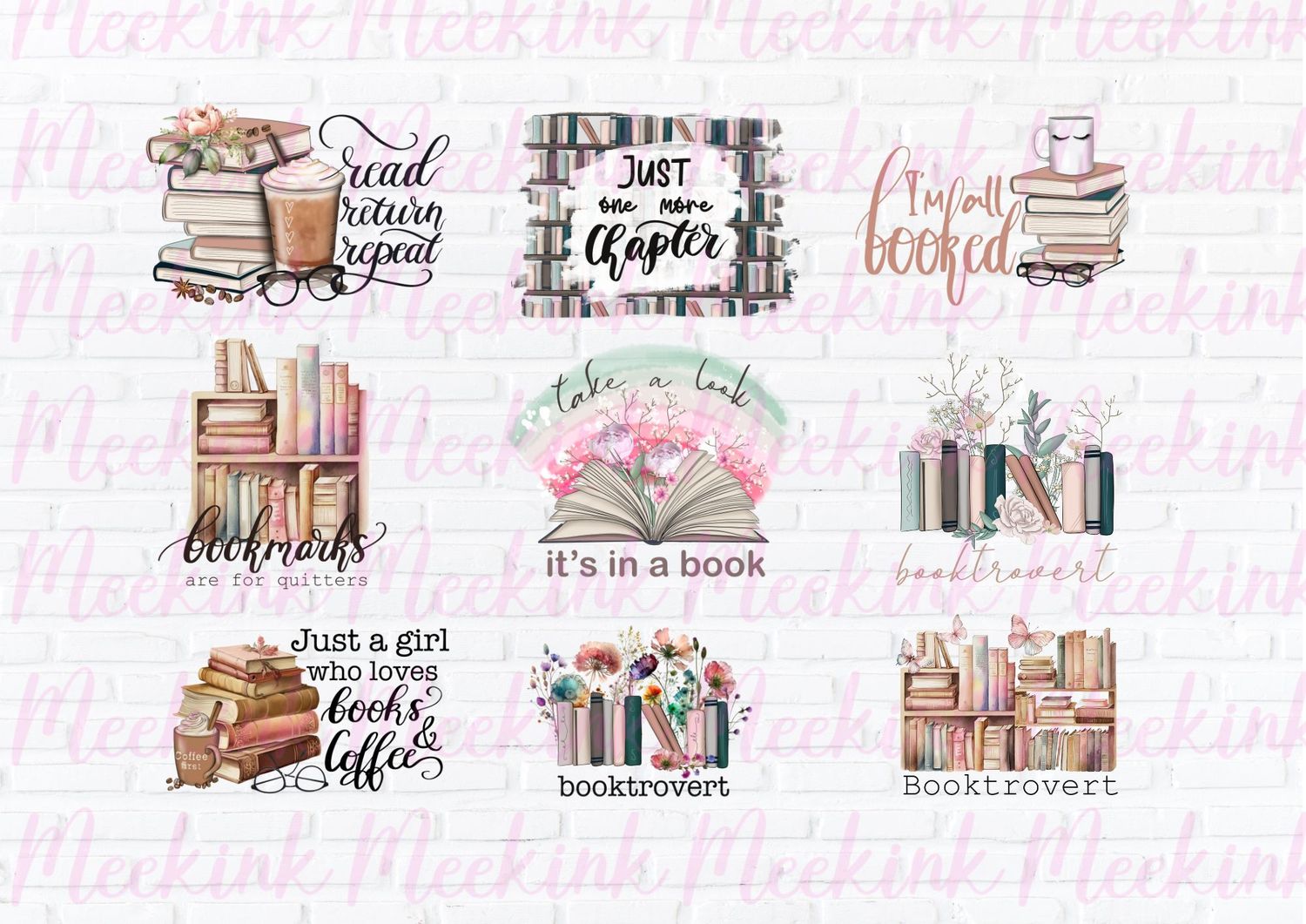Book Lovers A4 Theme Sheet