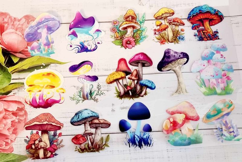 Mushrooms A4 Theme Sheet