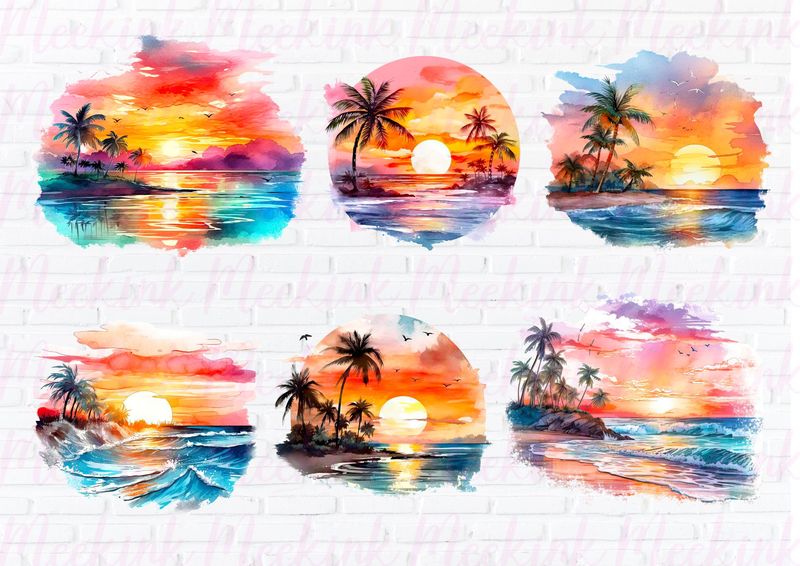 Sunset A4 Theme Sheet