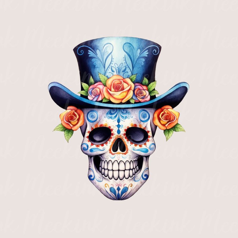 Mexican Skull 1 UVDTF