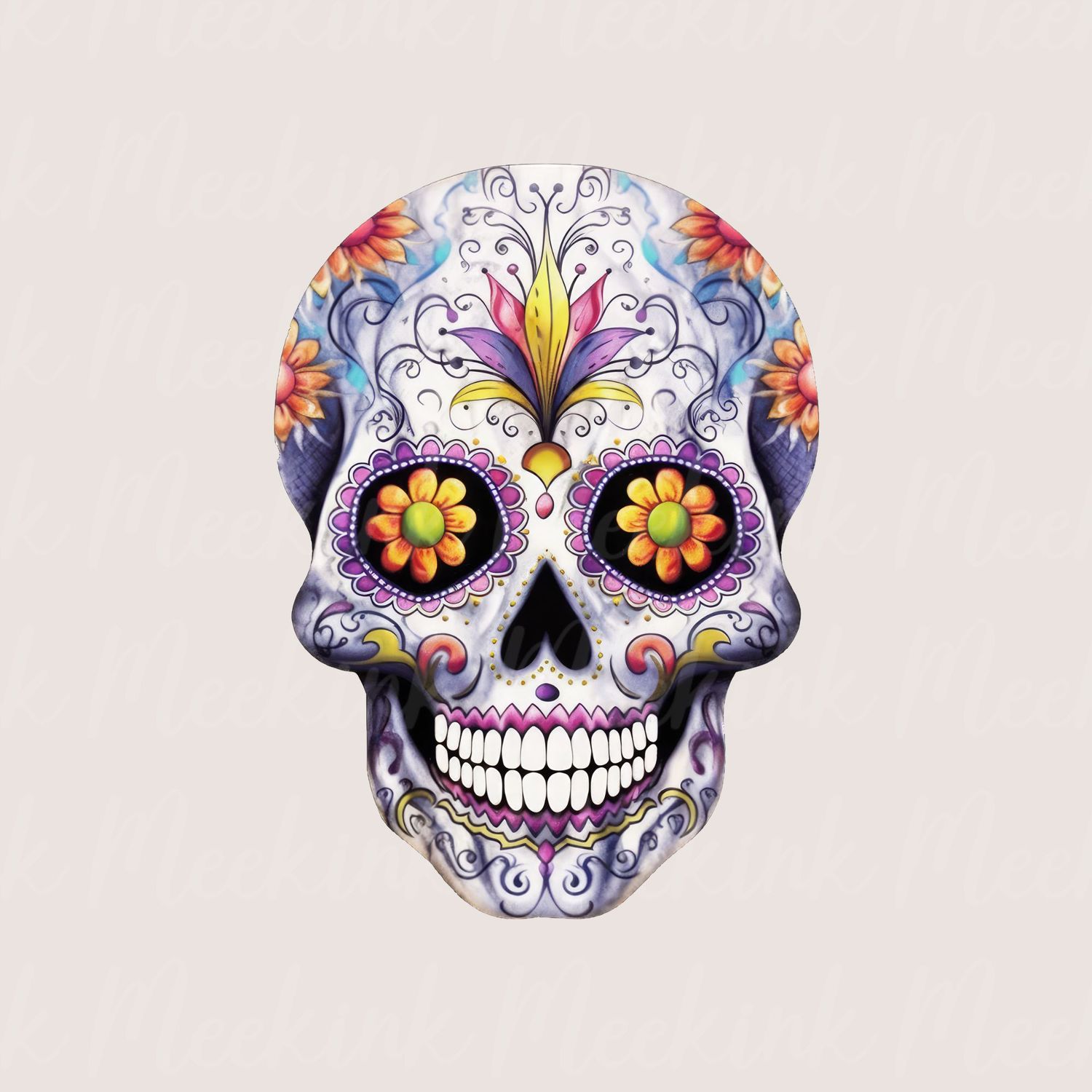 Mexican Skull 2 UVDTF