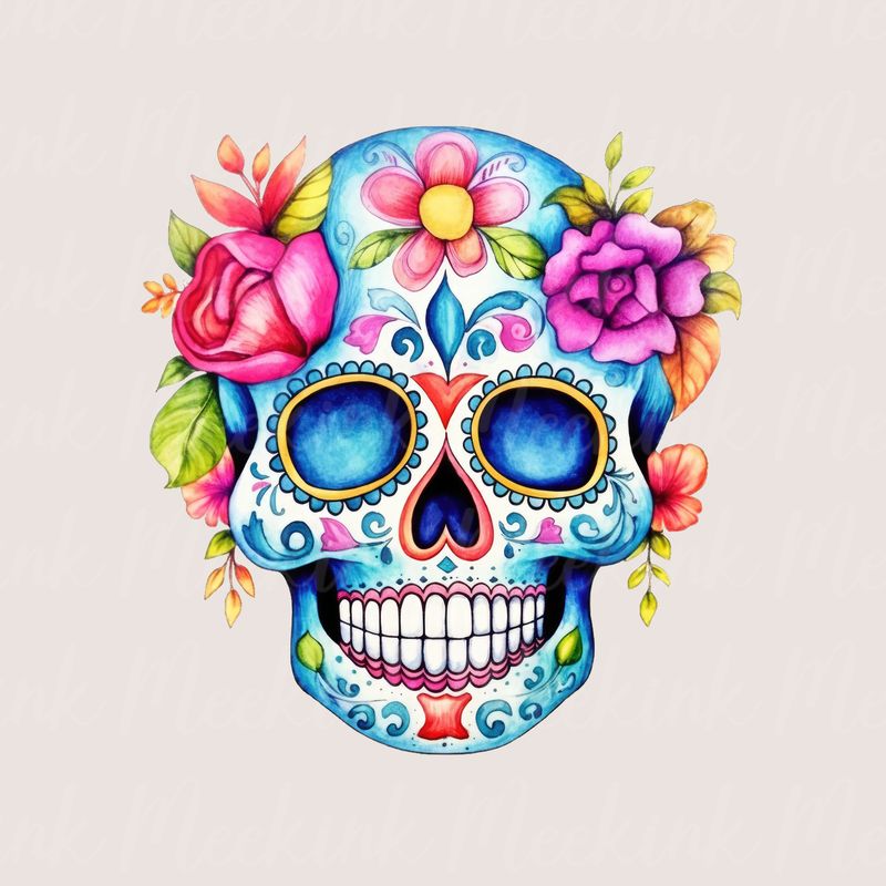 Mexican Skull 5 UVDTF