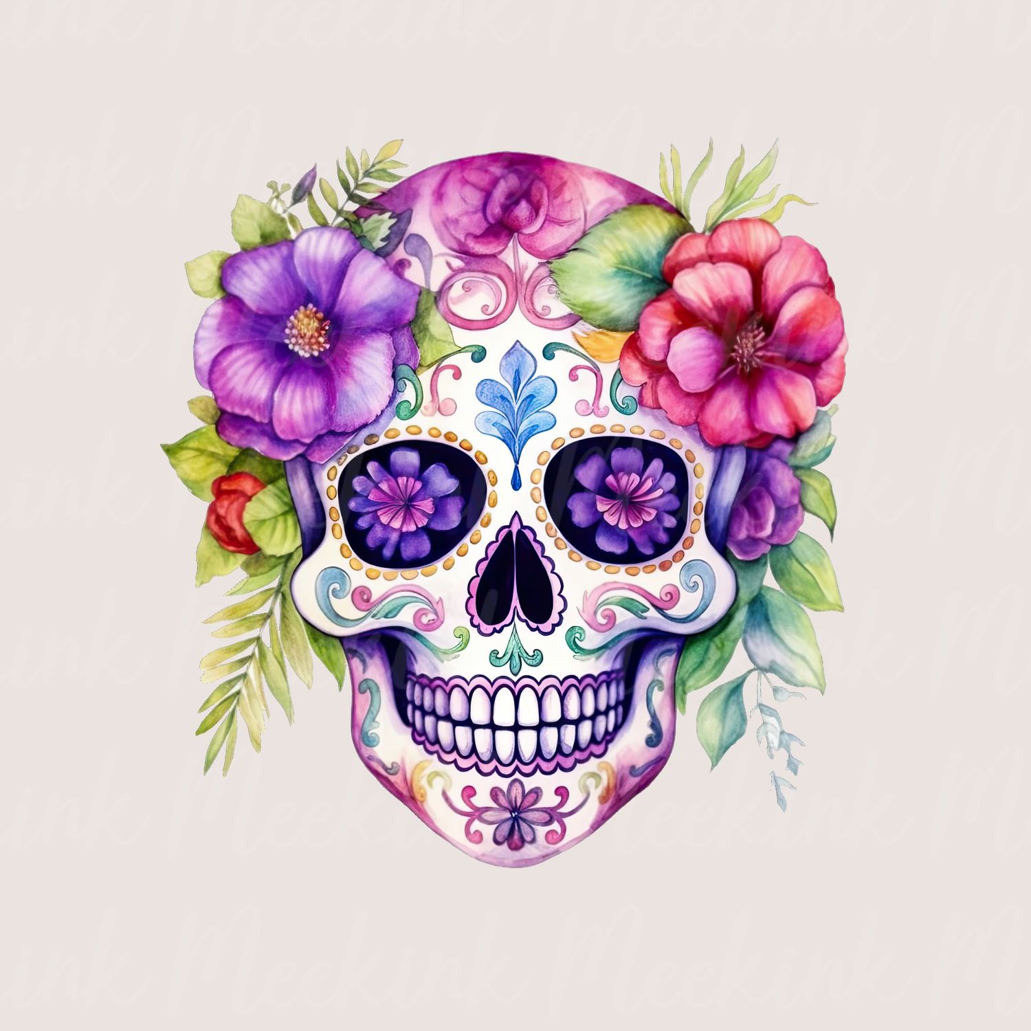 Mexican Skull 4 UVDTF