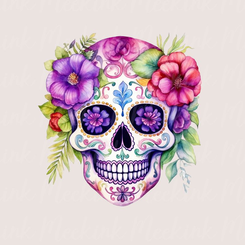 Mexican Skull 4 UVDTF