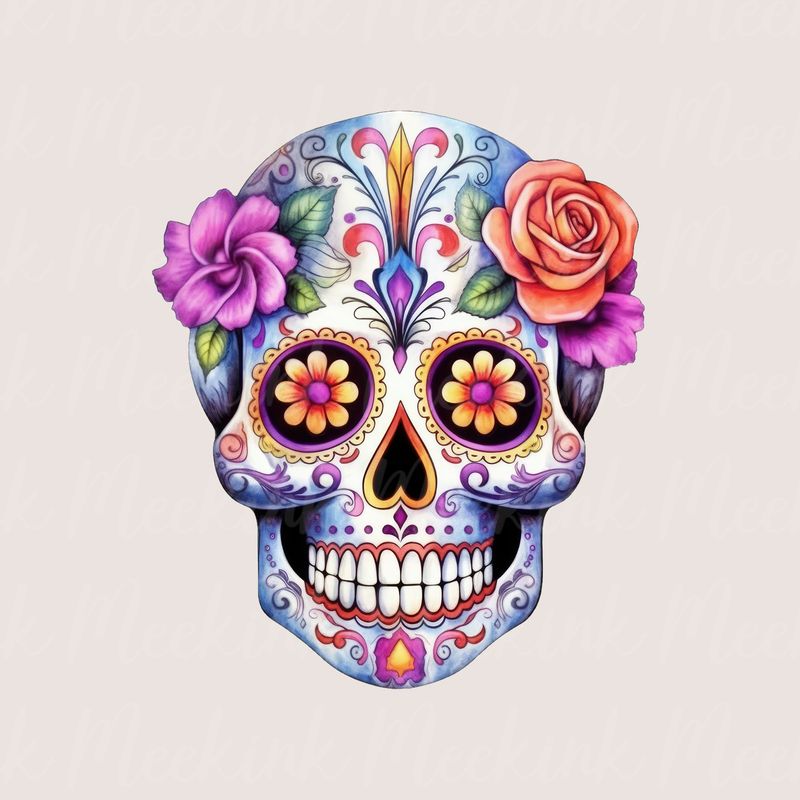 Mexican Skull 3 UVDTF