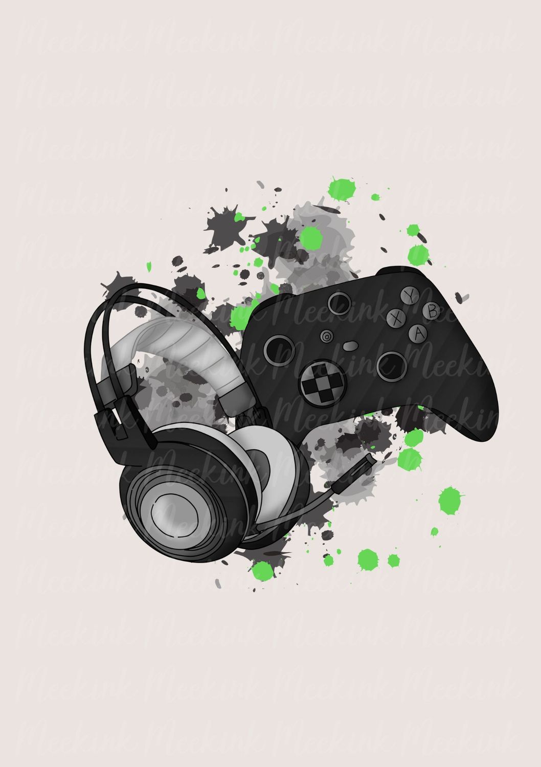 Gamer Black &amp; Green