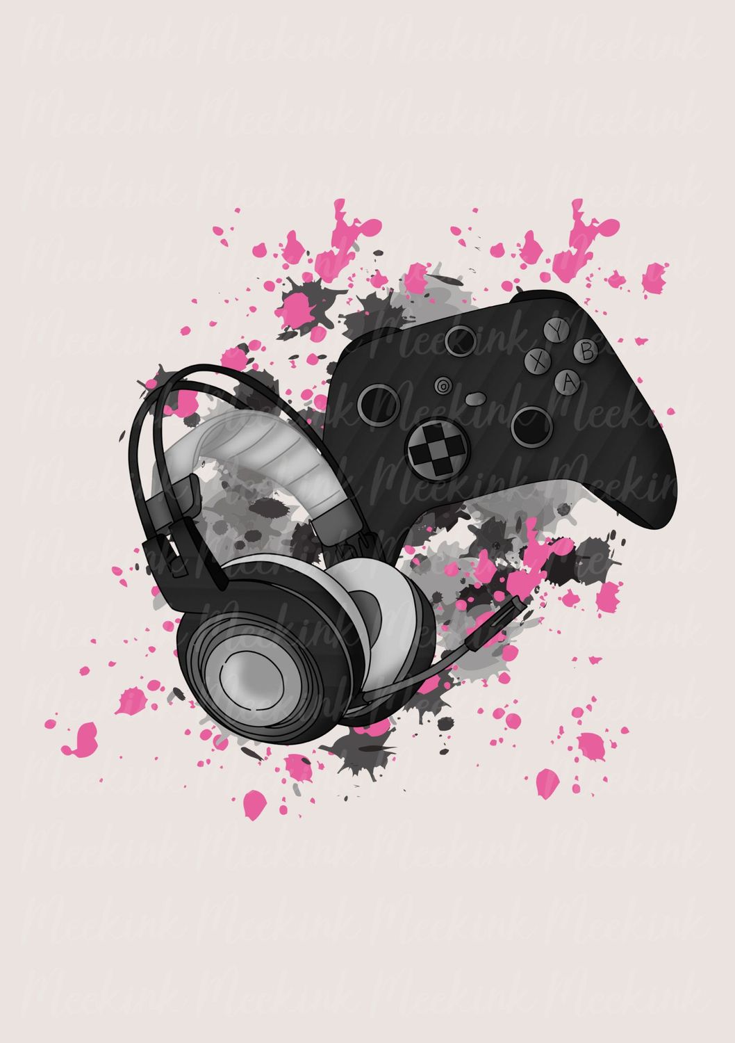 Gamer Black &amp; Pink