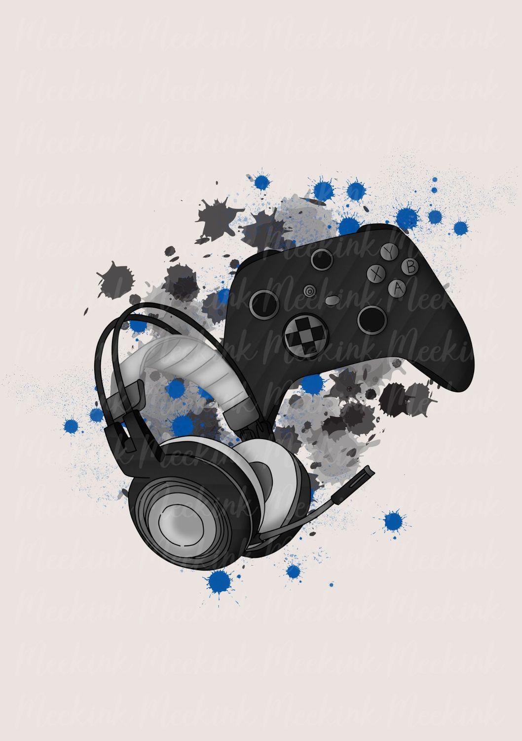 Gamer Black &amp; Blue
