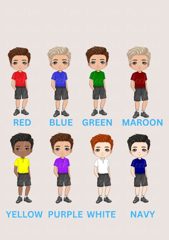 Summer School Boy Character Doll UVDTF or DTF Decal