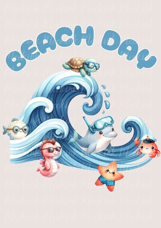 Beach Day 2 DTF Decal
