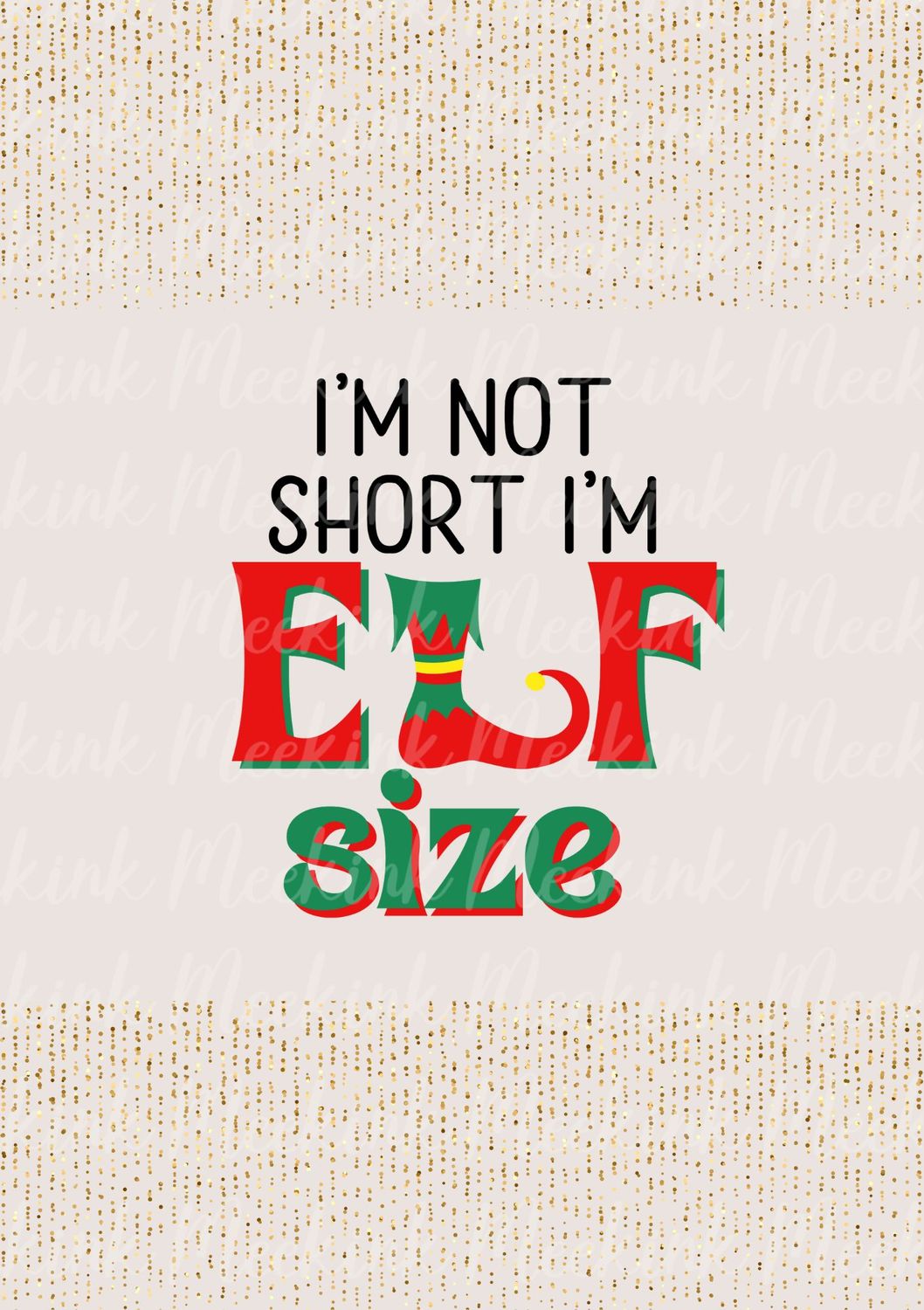 Elf Size Decal