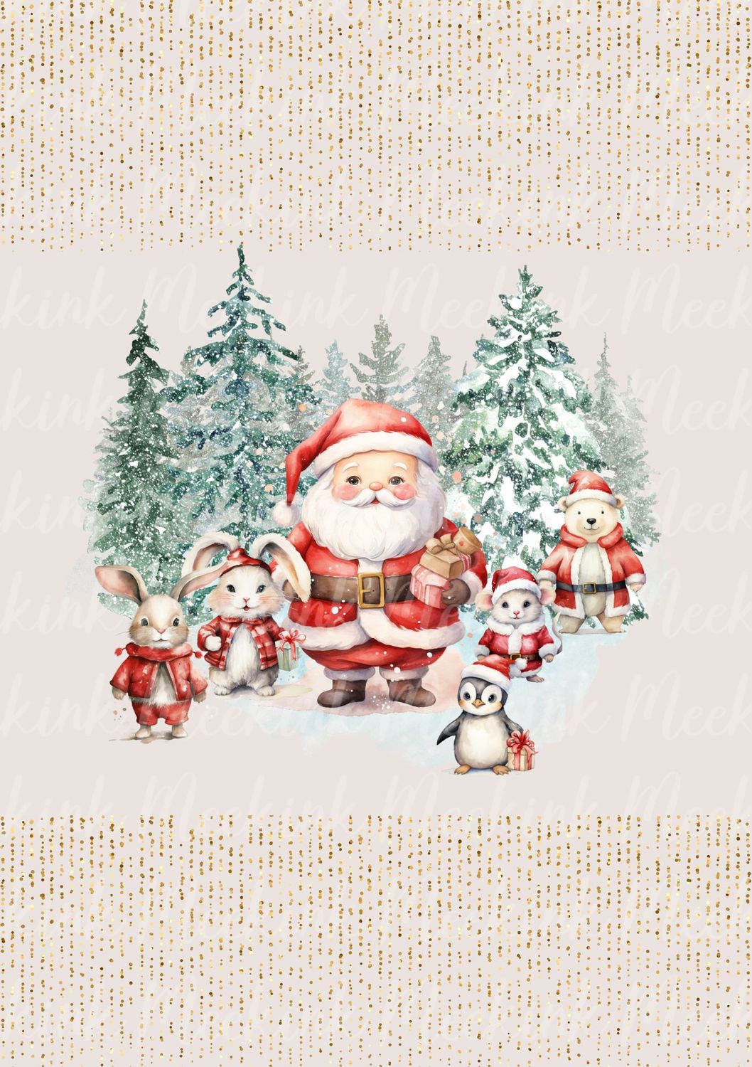 Santa &amp; Friends Decal