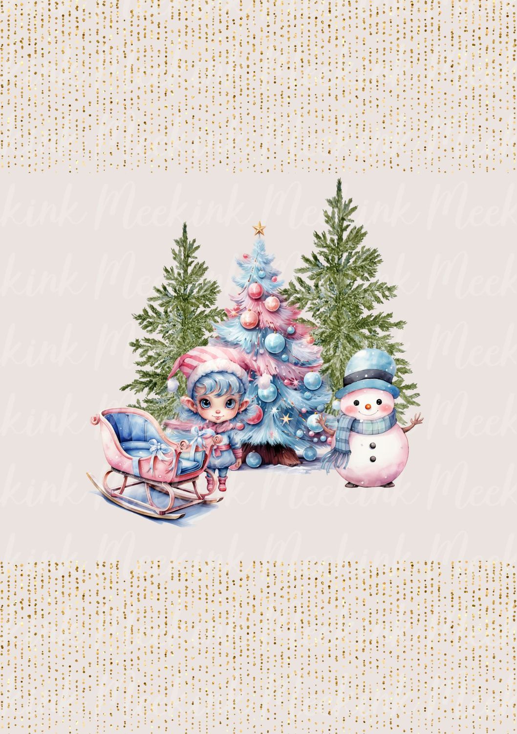 Pink &amp; Blue Friends Decal