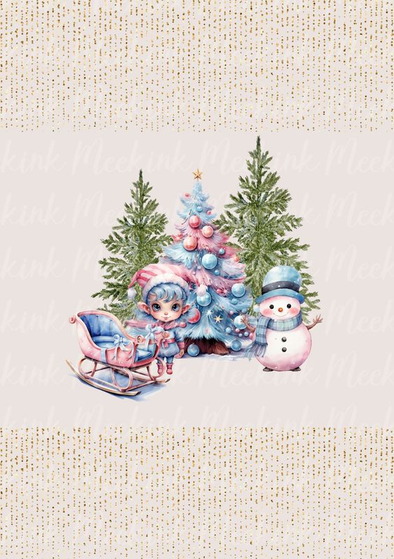 Pink &amp; Blue Friends Decal
