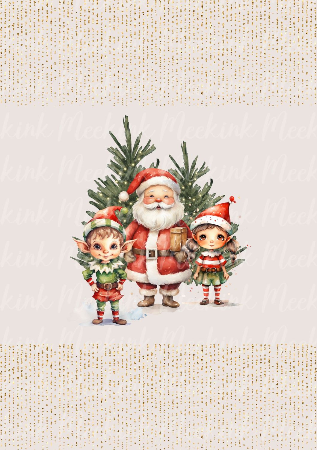 Santa &amp; Elves Decal