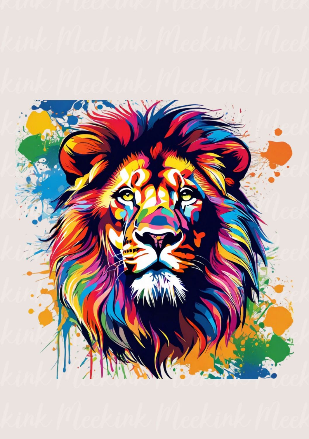 Colour Splash Lion