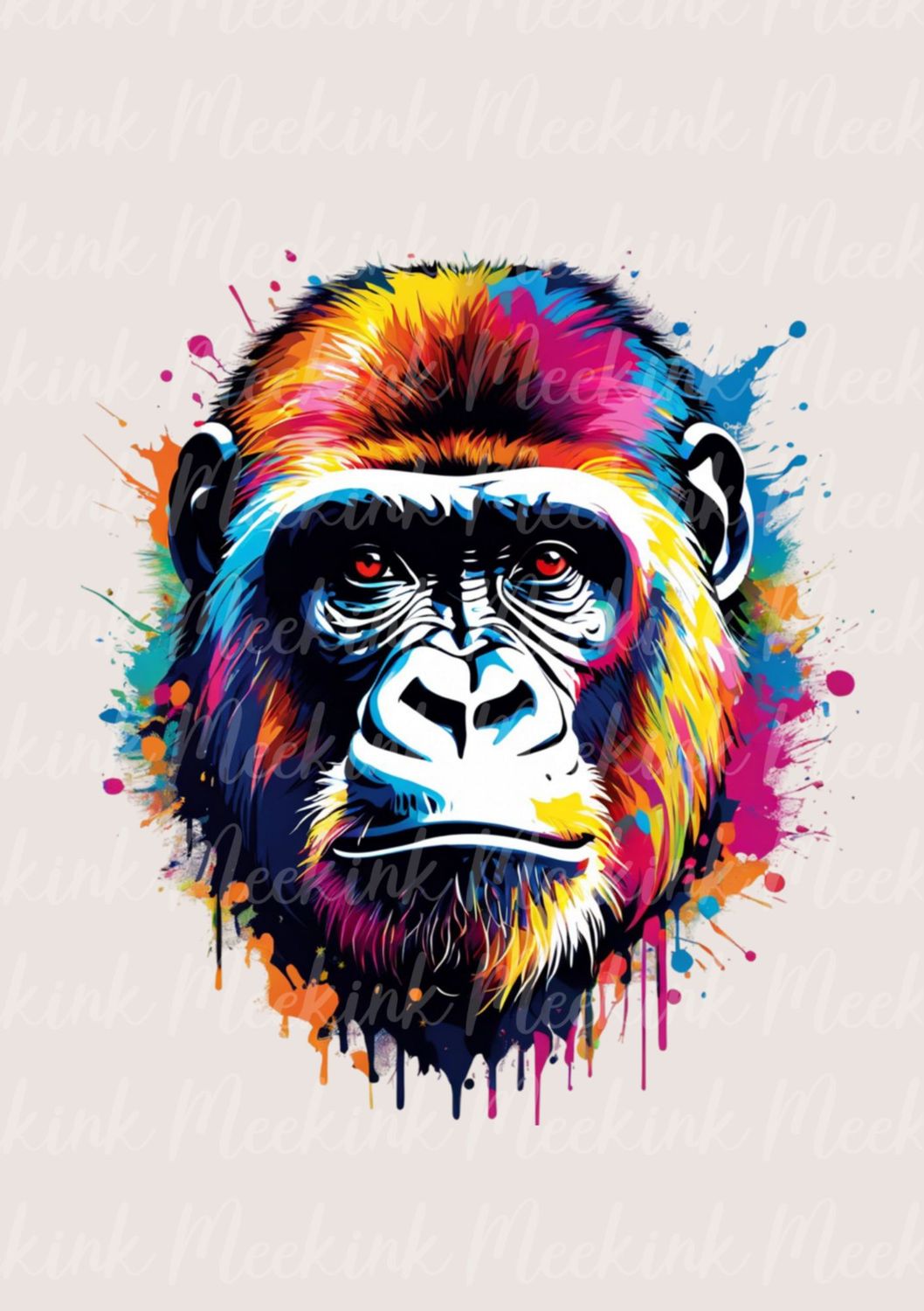 Colour Splash Gorilla