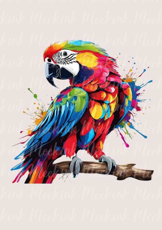 Colour Splash Parrot
