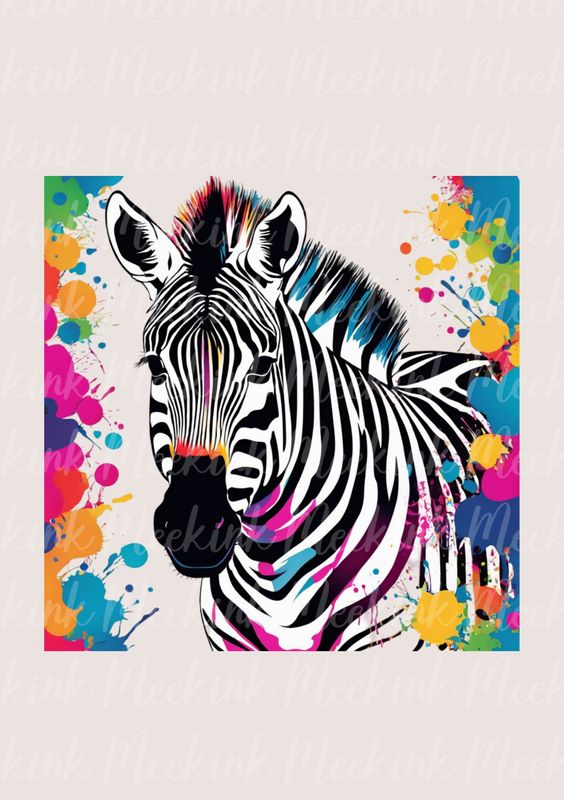 Colour Splash Zebra