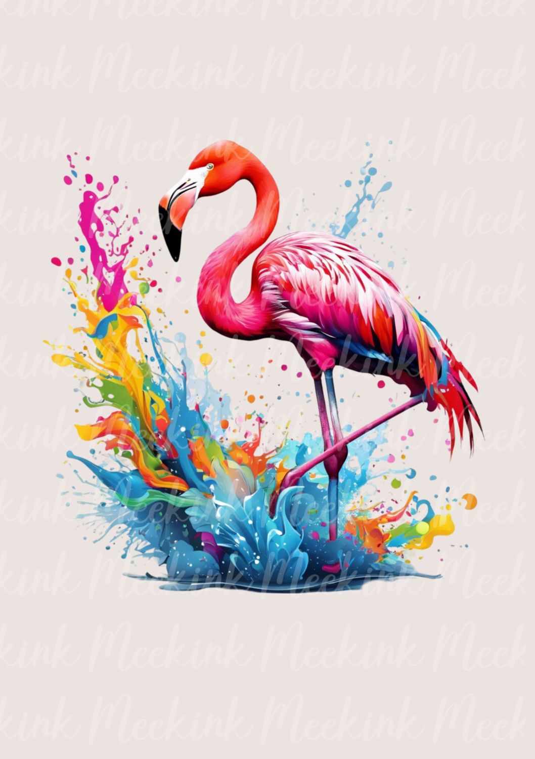 Colour Splash Flamingo
