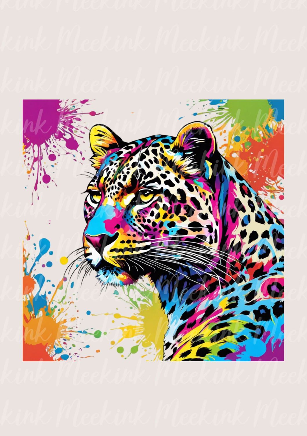 Colour Splash Leopard 1