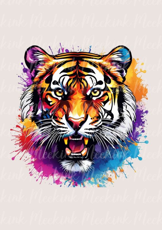 Colour Splash Tiger