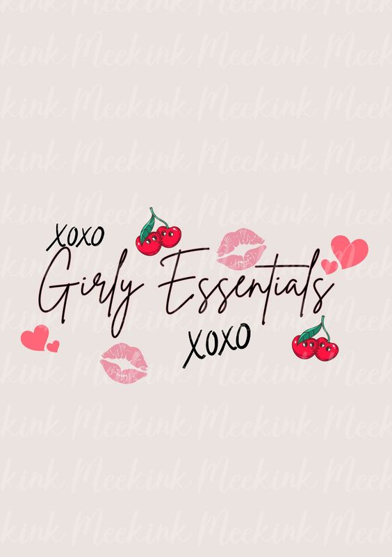 Girly Essentials Cherry DTF Decal