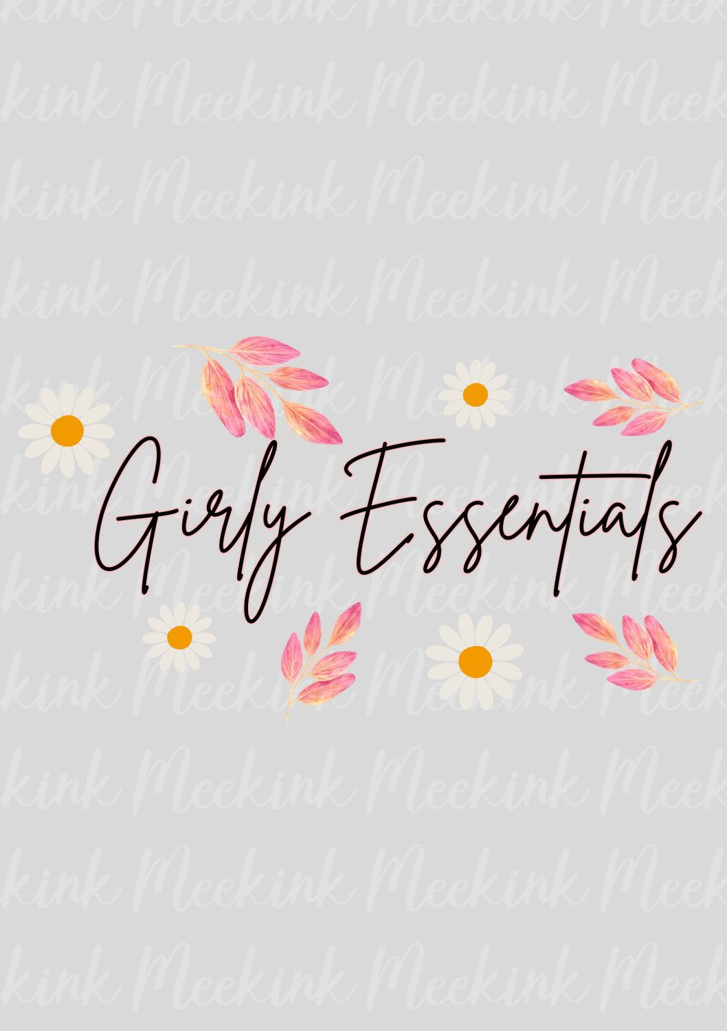 Girly Essentials Daisy DTF Decal