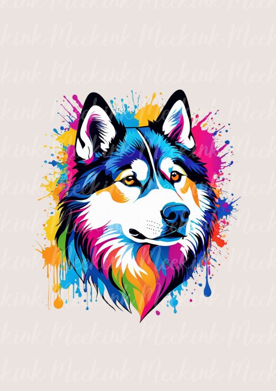Colour Splash Husky