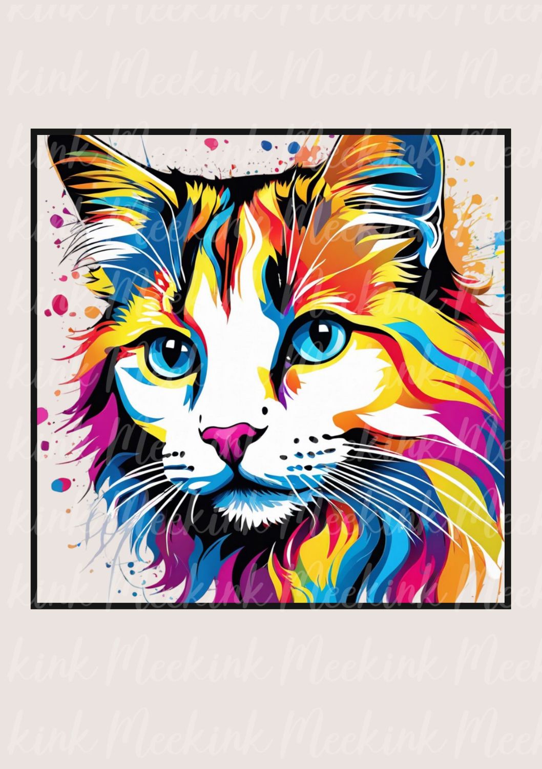 Colour Splash American Curl Cat