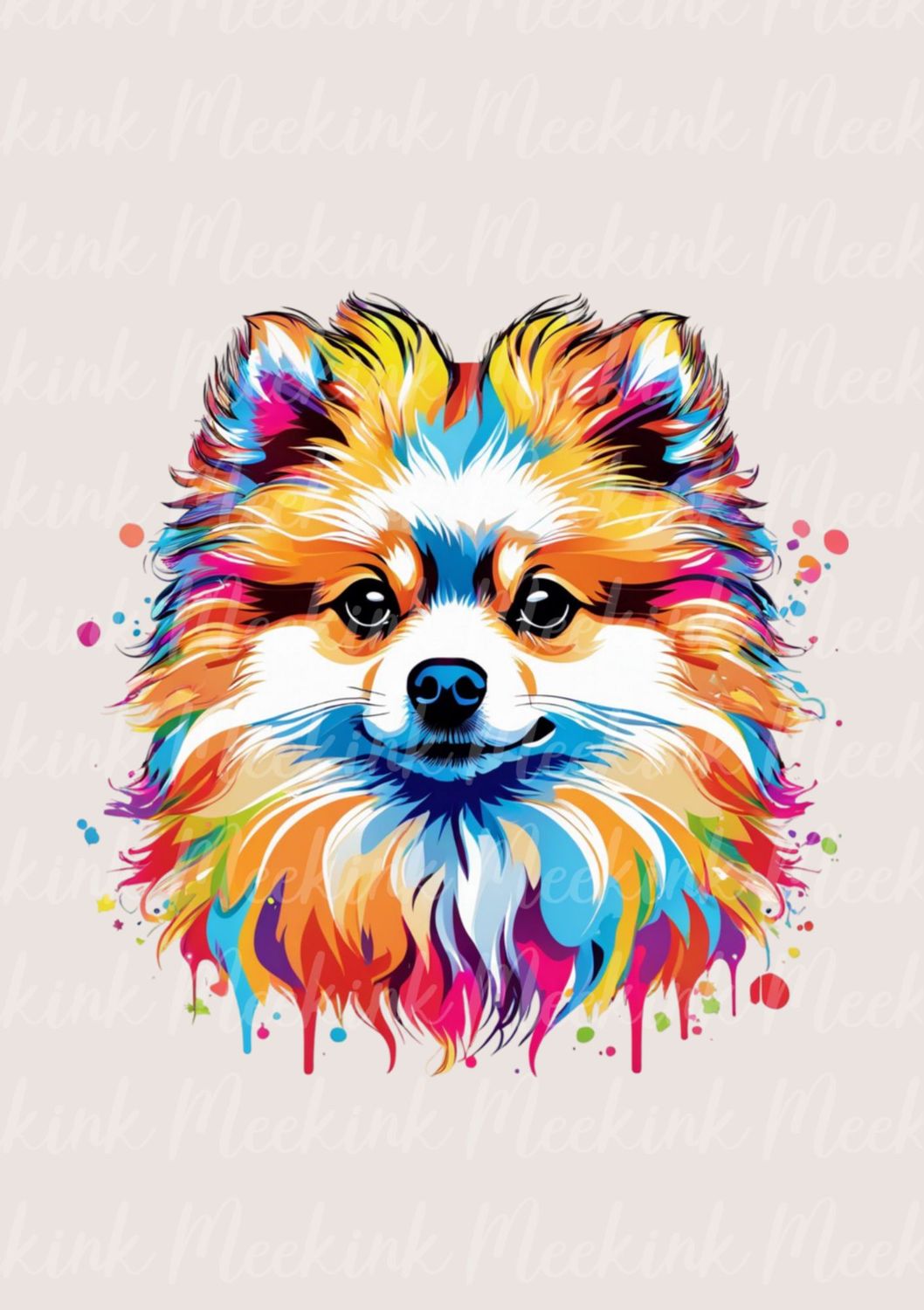 Colour Splash Pomeranian