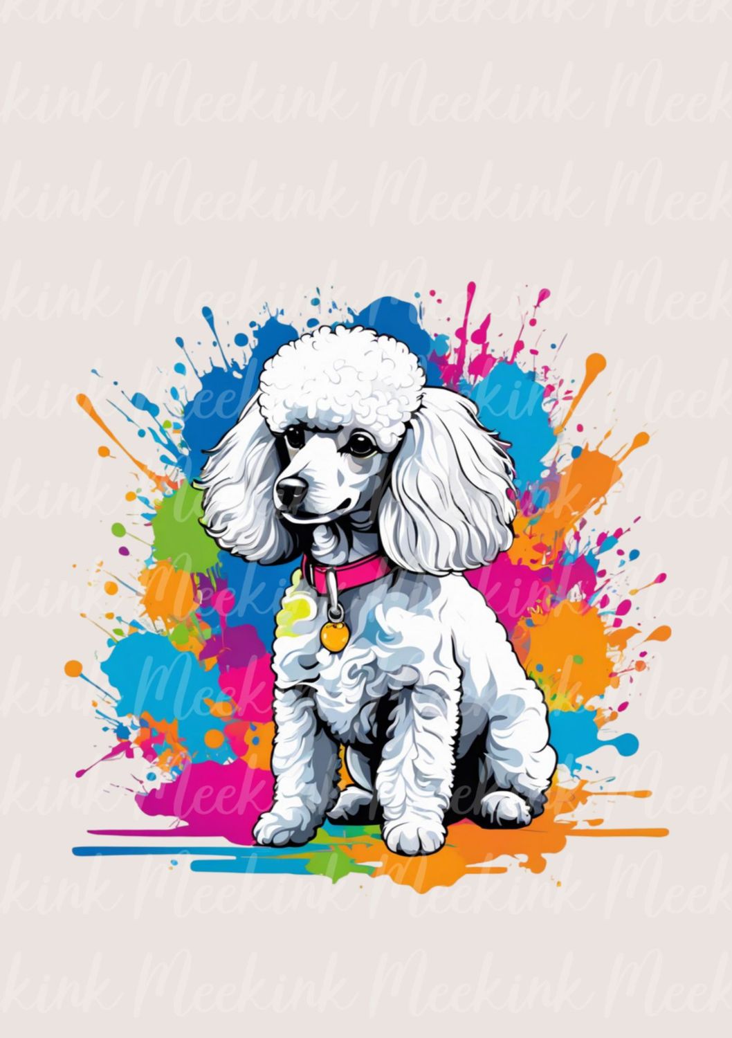 Colour Splash Poodle