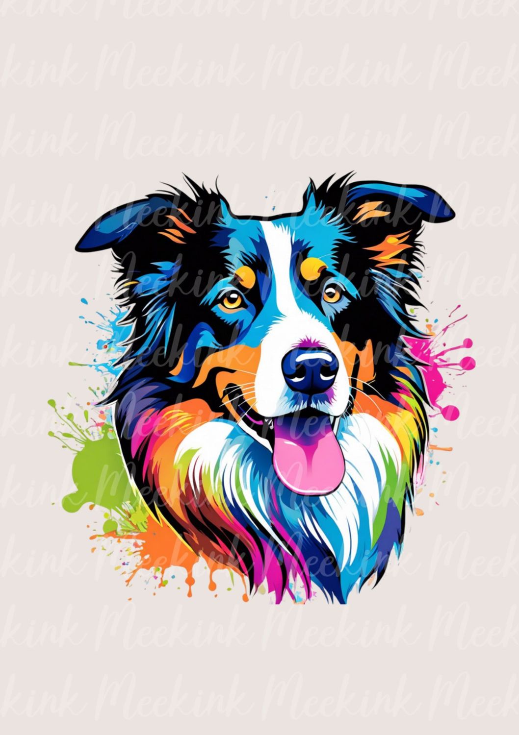Colour Splash Border Collie