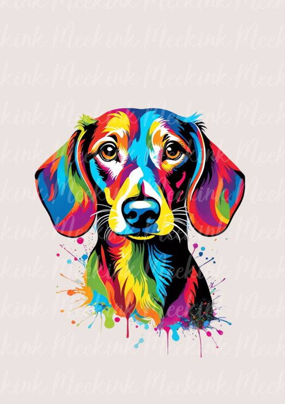 Colour Splash Dachshund