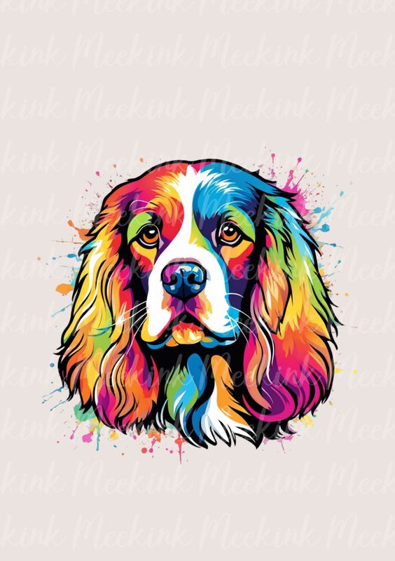 Colour Splash Cocker Spaniel