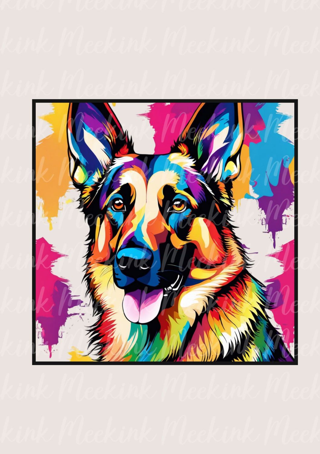 Colour Splash German Shepperd