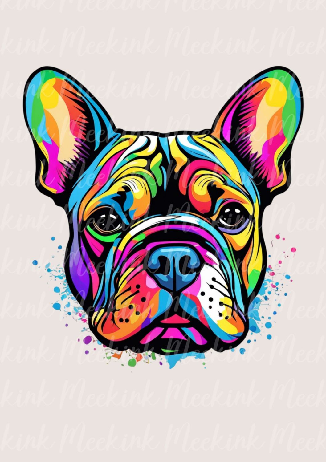 Colour Splash French Bull Dog