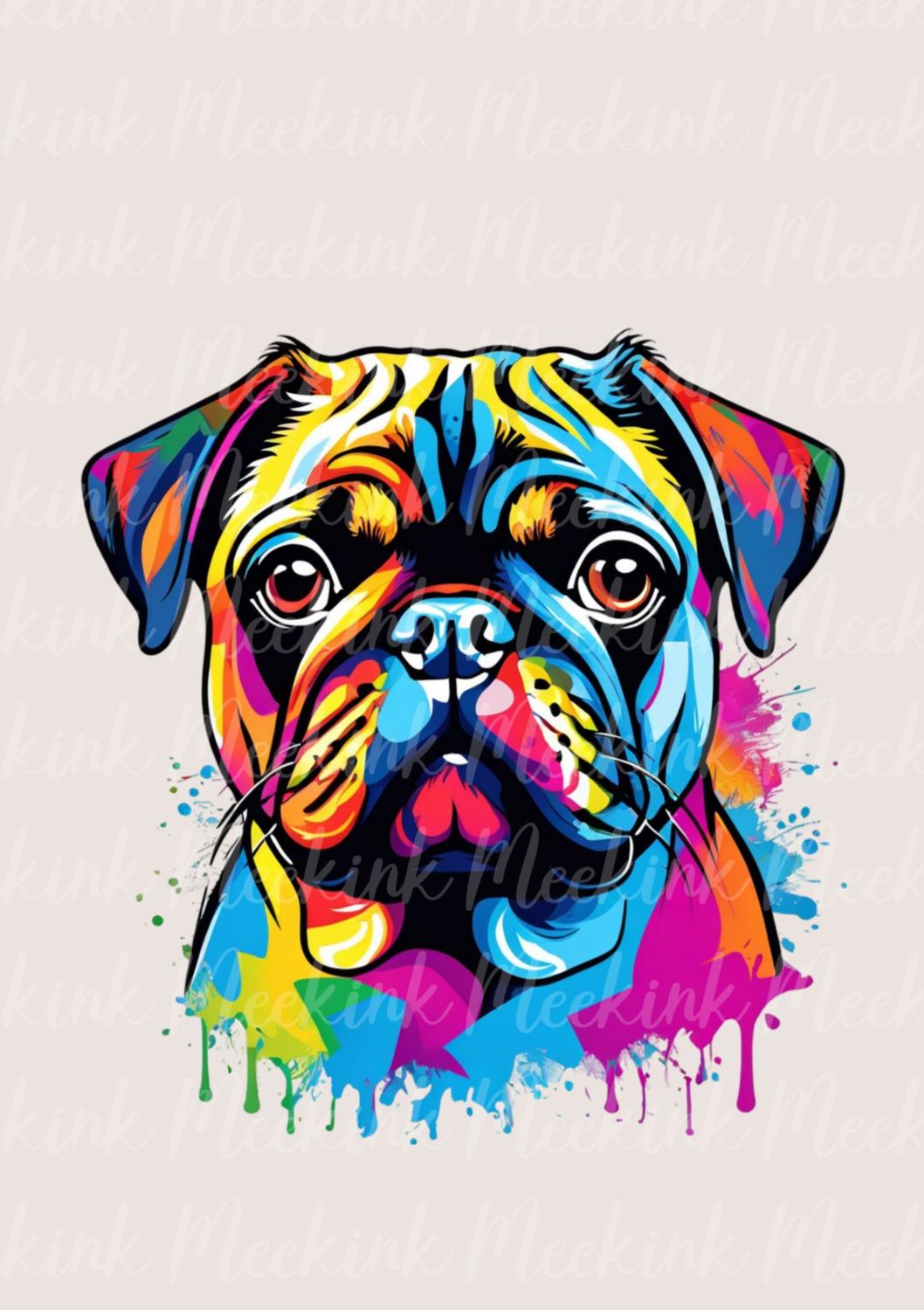 Colour Splash Pug