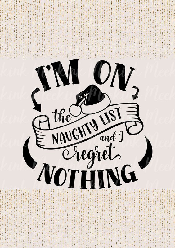 Naughty List Decal