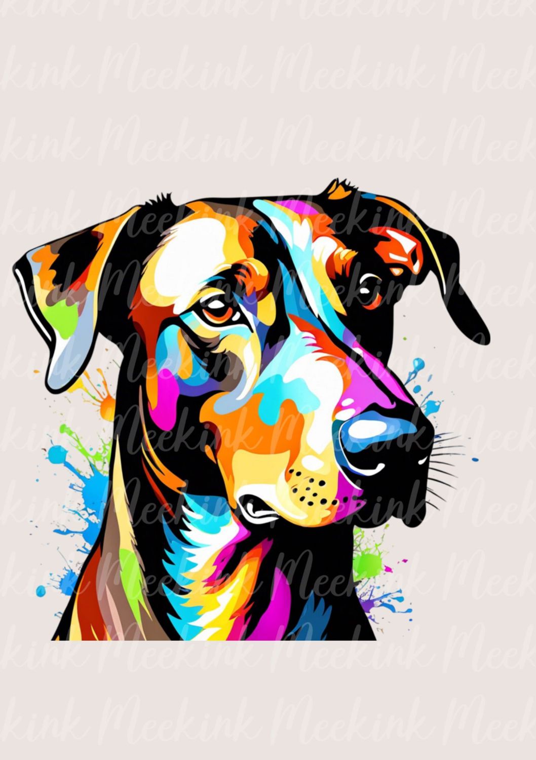 Colour Splash Doberman 2