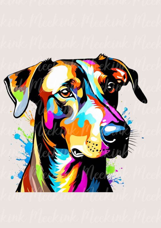 Colour Splash Doberman 2
